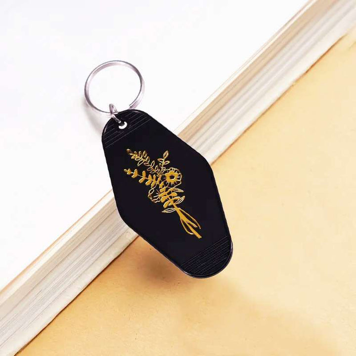 Factory Direct High Quality Retro Inspired Motel Keychains Custom Hotel Keychain