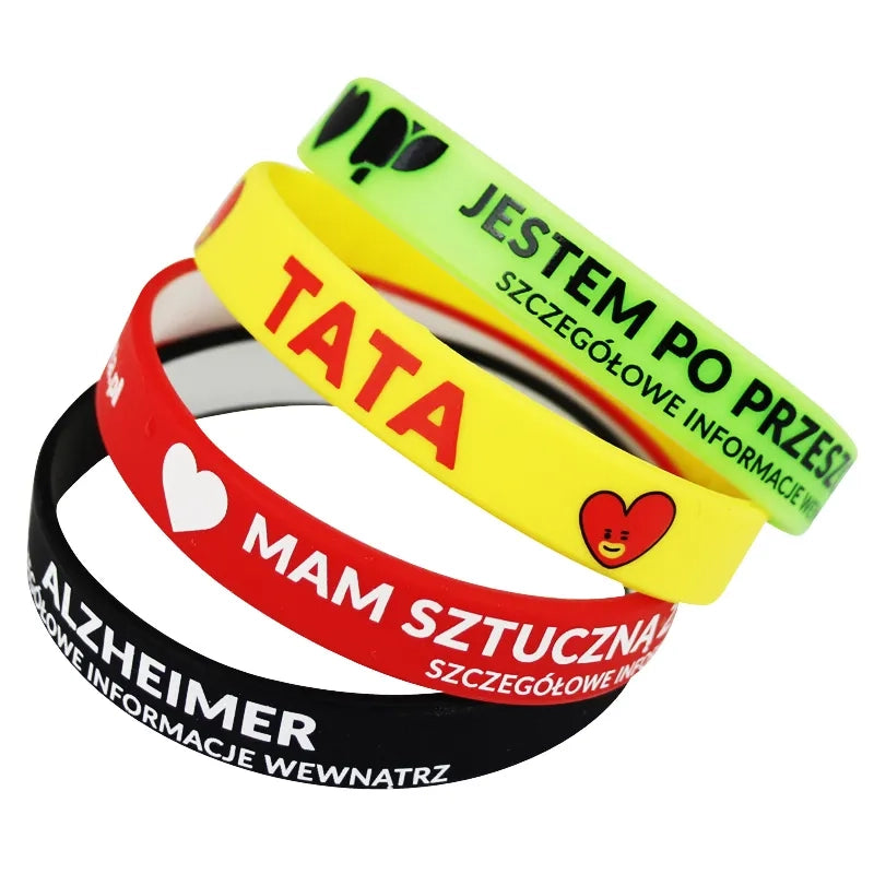 Custom Silicone Bracelets, Make Your Own Rubber Wristbands With Message or Logo, High Quality Personalized Wrist Band